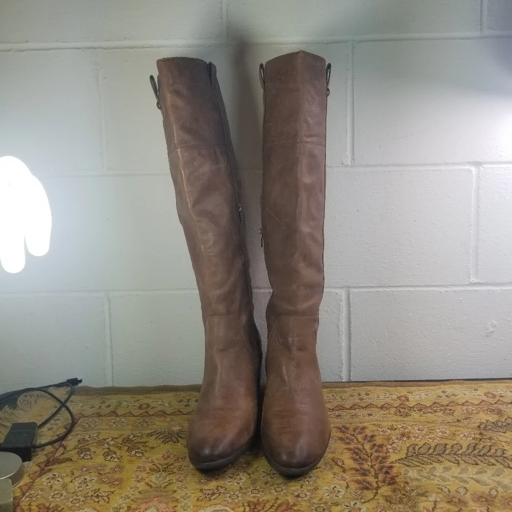 Vince Camuto Mordona leather tall riding boots